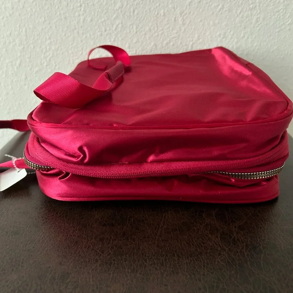 Joy Clean And Chic Expandable Toiletry Case Lipstick Red NWT